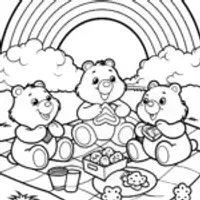 Care Bears Picnic Under the Rainbow