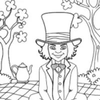 Tea Party with the Mad Hatter in the Enchanted Garden