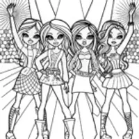 Bratz Fashion Showdown: Color Your Favorite Dolls!