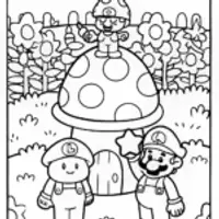 Mario and Luigi’s Fun in the Mushroom Garden!
