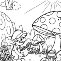 Luigi’s Adventure in the Magical Mushroom Garden