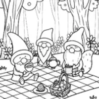 Gnome Picnic Party Fun with Snacks and Friends!