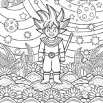 Goku’s Adventure in the Cosmic Garden