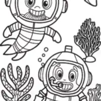 Octonauts Undersea Race Coloring Page
