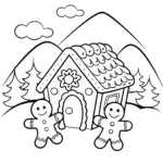 Whimsical Gingerbread Village with Cheerful Cookies