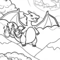 Charizard’s Majestic Flight Through the Skies