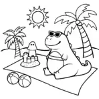 Godzilla’s Fun Day at the Beach!