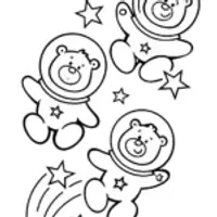 Care Bears Space Adventure Coloring Page