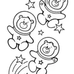Care Bears Space Adventure Coloring Page