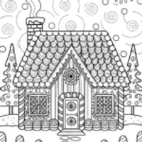 Gingerbread Village Adventure: Sweet House Coloring Fun