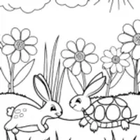 The Great Garden Race: Bunny vs. Tortoise Adventure