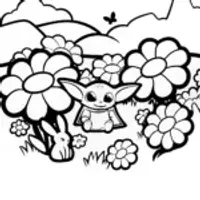 Baby Yoda’s Flower Garden Adventure