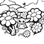 Baby Yoda’s Flower Garden Adventure
