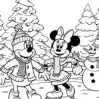 Mickey and Minnie’s Ice Skating Adventure in Winter Wonderland
