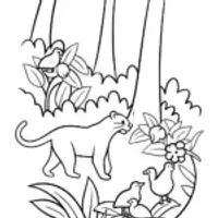 The Prowling Panther’s Jungle Adventure Coloring Fun