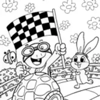 Turtle Racing Adventure with Flash and Friends!