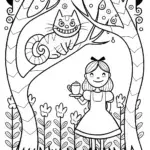 Magical Tea Party with Alice and the Cheshire Cat