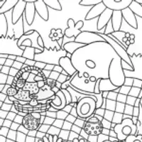 Kawaii Garden Picnic with Cinnamoroll and Friends