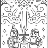 Mystical Nexus Guardians Coloring Page