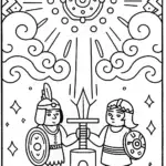 Mystical Nexus Guardians Coloring Page