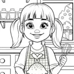 Gabby’s Magical Baking Adventure Coloring Fun