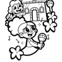 Mirabel’s Enchanted Musical Fiesta Coloring Page