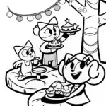 Gabby’s Magical Cat Cafe Adventure Coloring Fun!