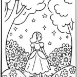 Jasmine’s Moonlit Adventure Coloring Page