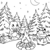 Charmander’s Campfire Adventure with Friends