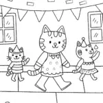 Gabby’s Enchanted Pet Parade Coloring Page