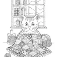 Cozy Cat Crafts: A Quilting Adventure with Whiskers