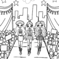 Bratz Fashion Runway Extravaganza Coloring Fun!