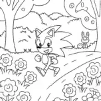 Sonic’s Speedy Adventure in the Colorful Garden