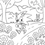 Sonic’s Speedy Adventure in the Colorful Garden