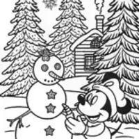 Mickey’s Magical Winter Wonderland Coloring Fun