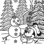 Mickey’s Magical Winter Wonderland Coloring Fun