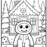 Huggy Wuggy’s Cozy Cottage Coloring Adventure