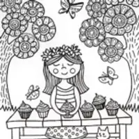 Gabby’s Enchanted Garden Party Coloring Fun