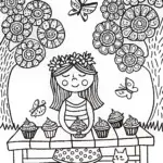 Gabby’s Enchanted Garden Party Coloring Fun