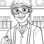 Blippi’s Fun Science Lab Coloring Adventure