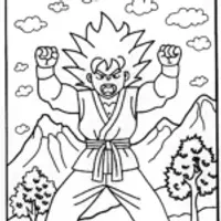 Goku’s Epic Training Adventure in the Mountains