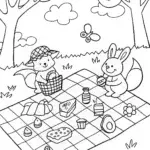 Whimsical Spring Picnic with Squeaky the Squirrel and Benny the Bunny
