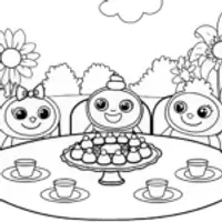 The Rainbow Tea Party with Friends