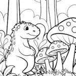 Godzilla’s Woodland Adventure Coloring Page