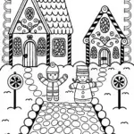 Gingerbread Village with Gingerbread Characters Galore!