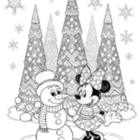 Minnie and the Snowman in Winter Wonderland Fun