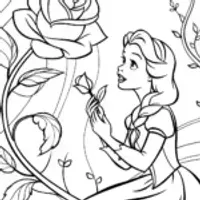 The Enchanted Rose Garden with Belle
