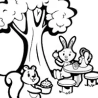 Whimsical Tea Party with Benny the Bunny and Friends