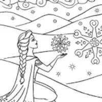 Elsa’s Magical Snowflake Adventure in Winter Garden