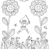 Ninja Garden Battle: Adventure Among the Flowers